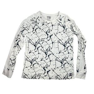 Vintage Y2K Men’s Phat Farm Long Sleeve Paint Splatter Cotton Shirt In XL